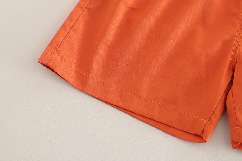 Ensemble deux pièces pour bébé garçon, chemise à manches courtes et short décontracté, imprimé lettres, été 2025_voghion.com