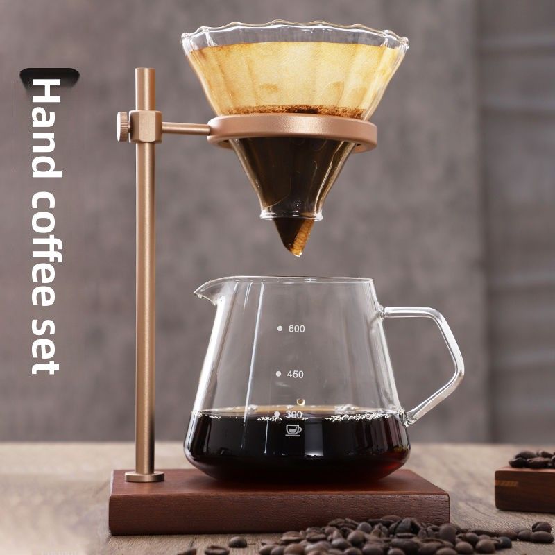 ONNESO Set Pour Over Kettle Coffee Tools Sharing Pot Home V60 Filter Cup Stand Tool_voghion.com