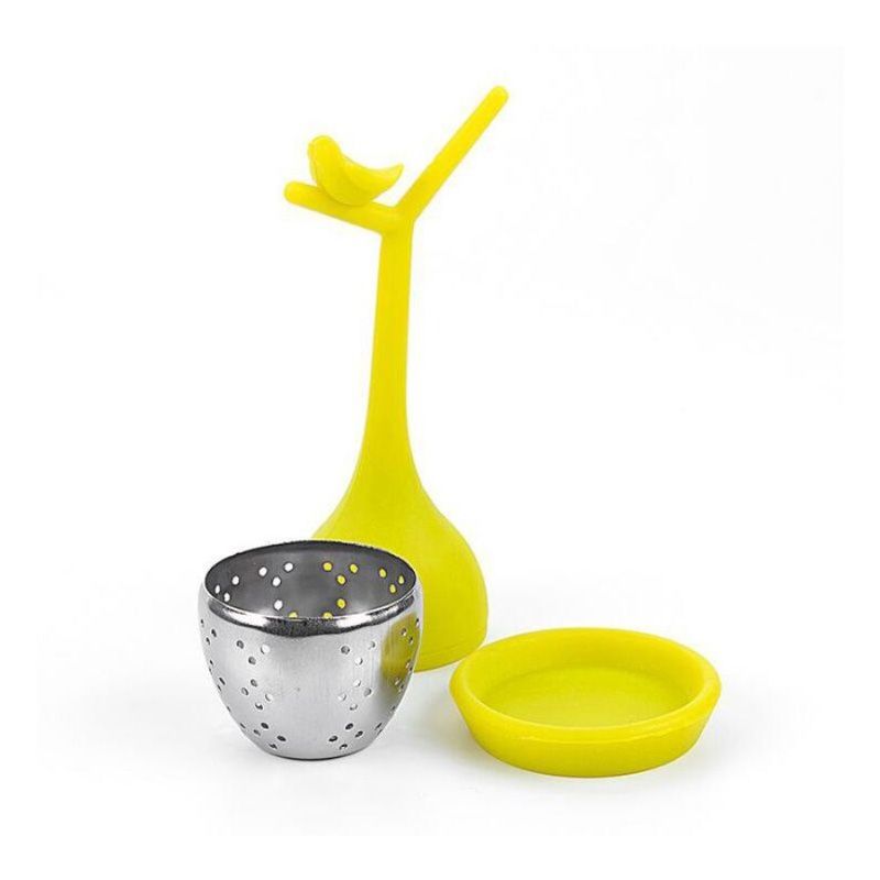 Creatore di gadget Design riutilizzabile Infusore per uccelli Strumento creativo Filtro diffusore Forma sfusa Colino da cucina Tè_voghion.com