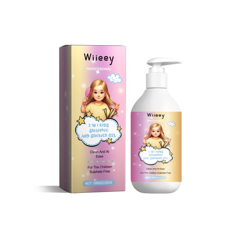Wiieey 2-in-1 shampoo gel doccia ripara le code secche, massaggia il cuoio capelluto per una cura dei capelli delicata, pulita e liscia_voghion.com