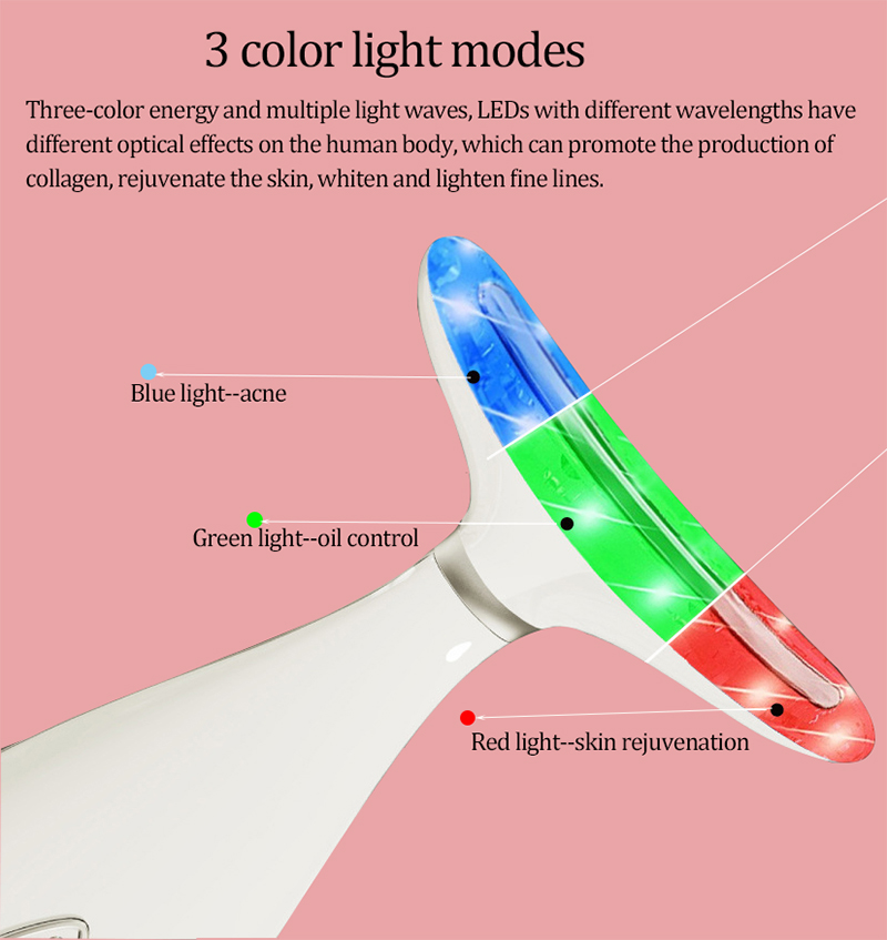 LED Face Neck Photon Therapy Skin Tighten Beauty Device Reduce Double Chin Anti Wrinkle Remove Lifting Mas_voghion.com