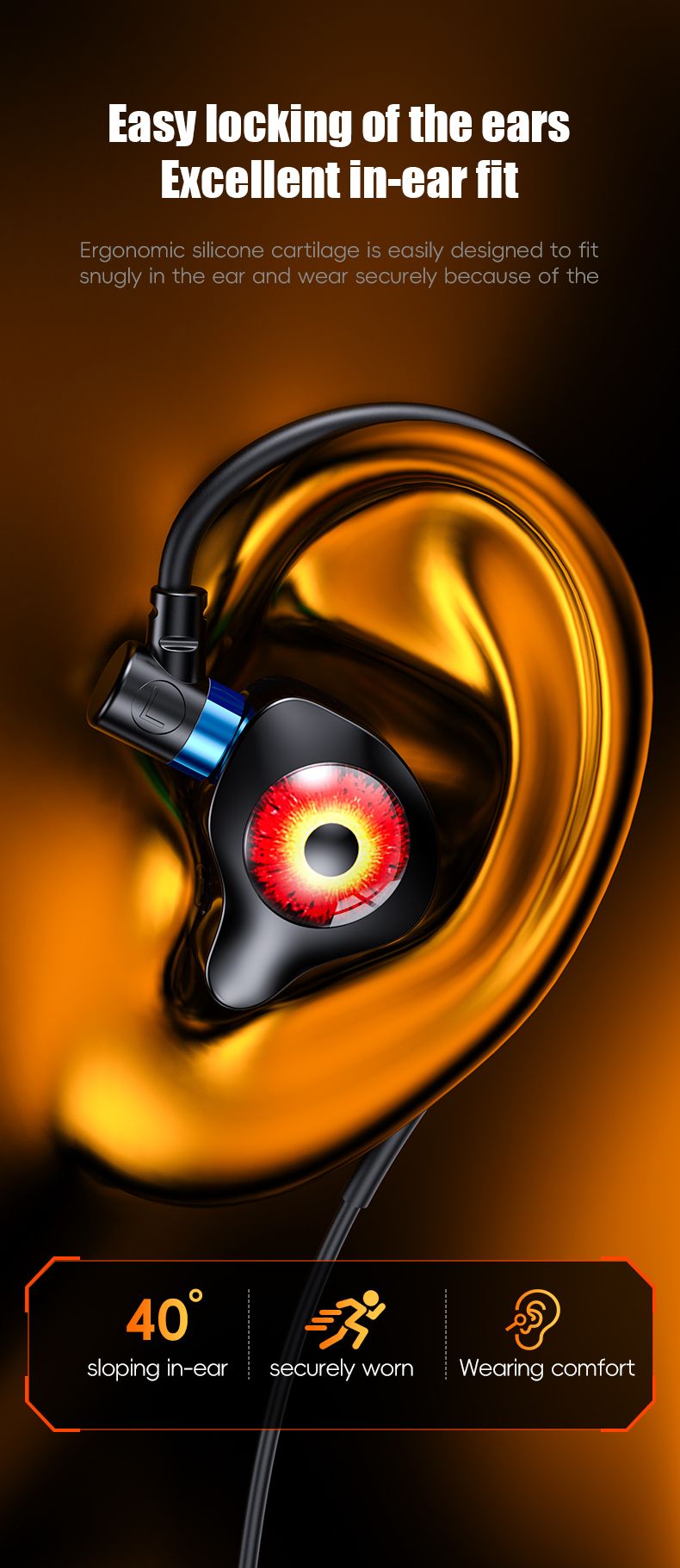 Kabelgebundene HiFi-Stereo-In-Ear-Kopfhörer mit Geräuschunterdrückung, USB-A/USB-C/3,5-mm-Anschluss, HD-Mikrofon und HiFi-Stereo-Sound, inklusive Mikrofon für Sport und Gaming._voghion.com