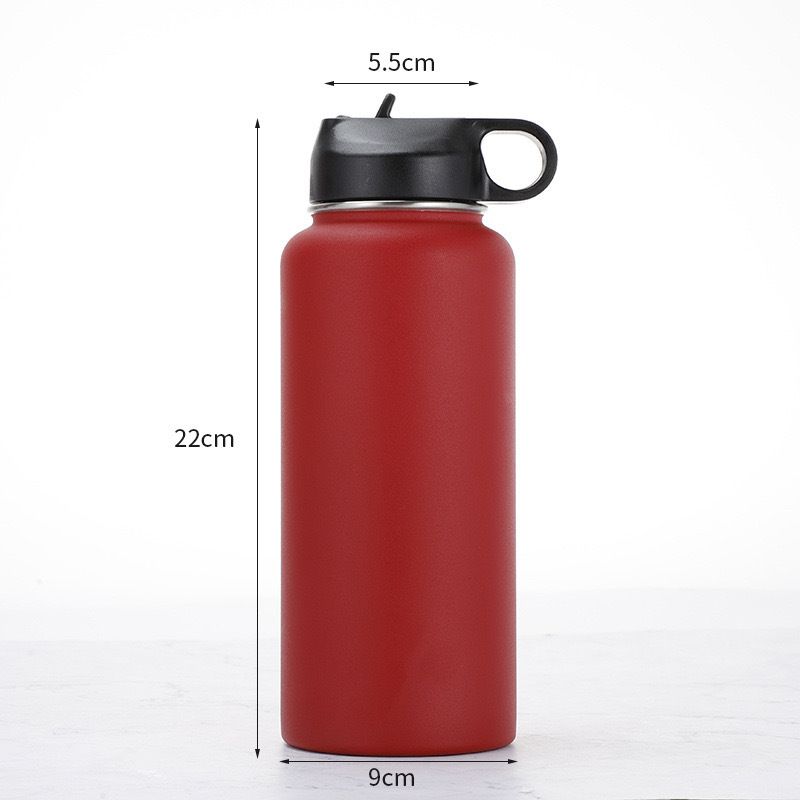Borraccia termica di grande capacità per sport all'aria aperta in acciaio inossidabile 304 con manico e nuova tazza per acqua_voghion.com