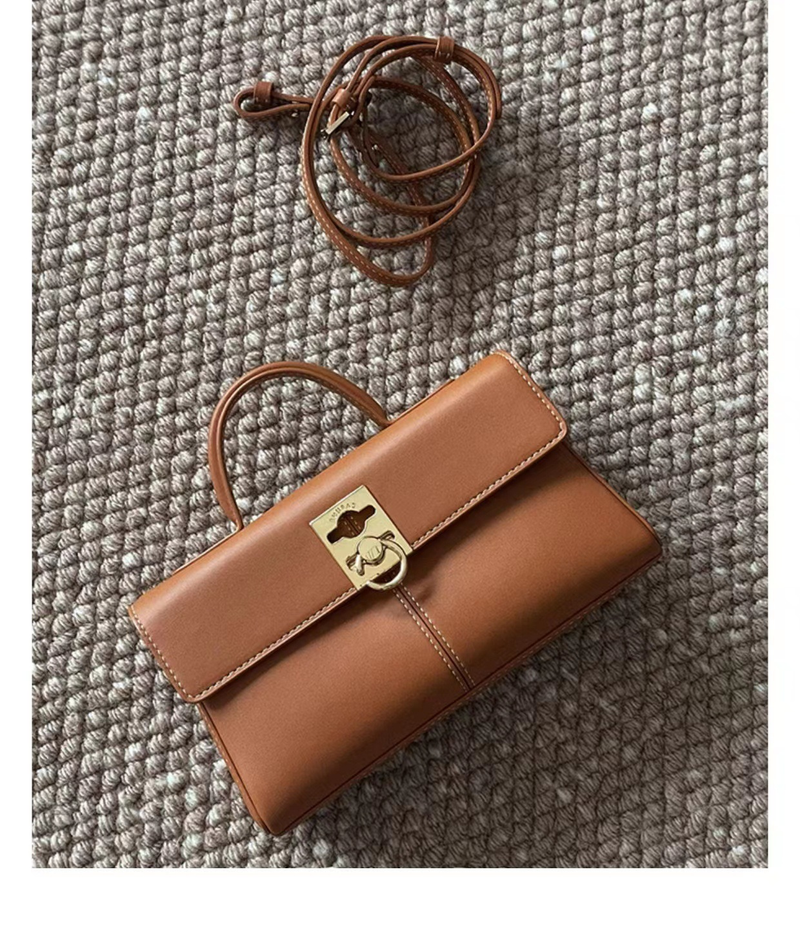 Borsa a tracolla Vantage da donna Borsa a spalla singola per pendolari piccola sensazione in vera pelle_voghion.com