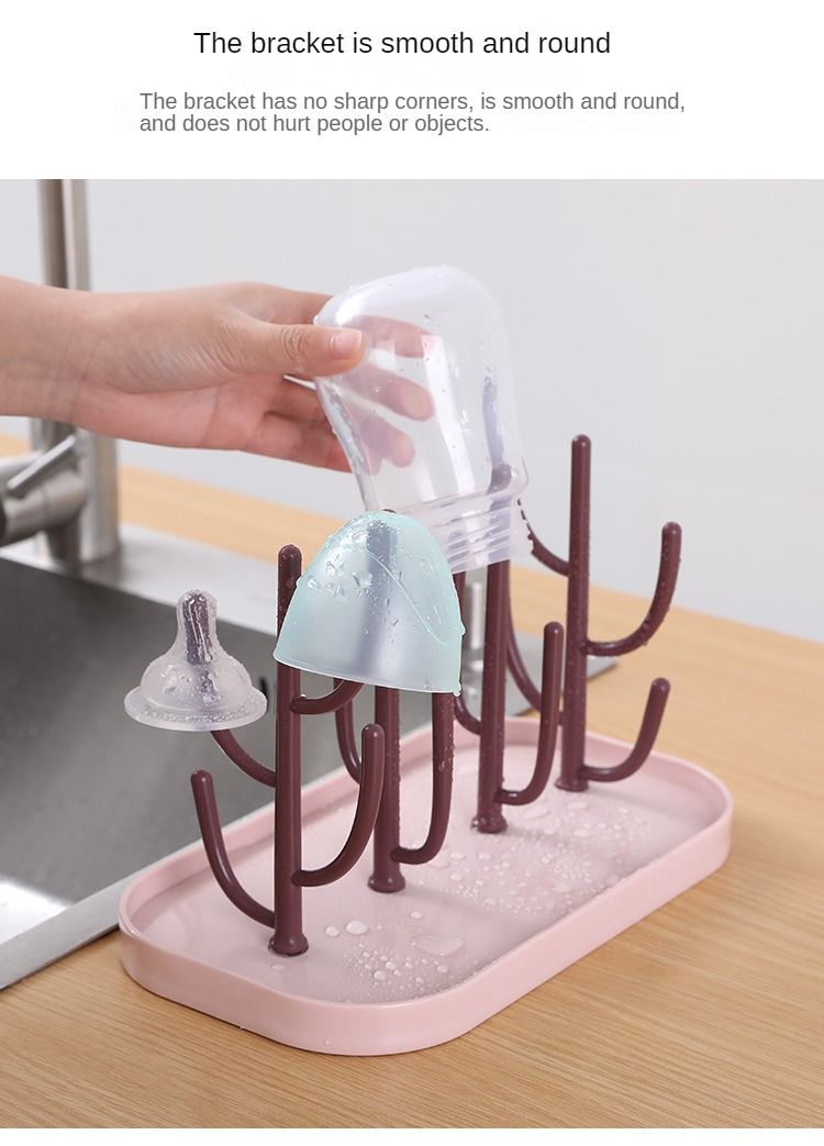 Baby Feeding Bottle Drain Rack, Nipple Feeding Cup Holder, Storage Drying Rack, Bottle Cleaning and Drying Machine_voghion.com
