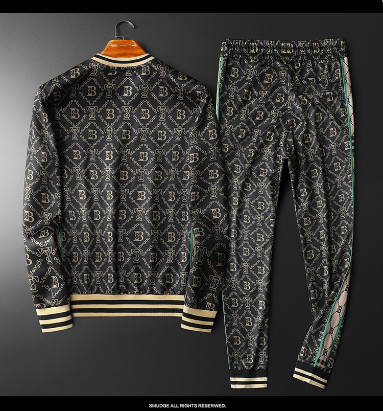 Men's Clothing New Autumn And Winter Men's Suits Korean Style Slim Casual Youth Sweatshirts And Sweatpants Sports Suits Men's Two-piece Set_voghion.com