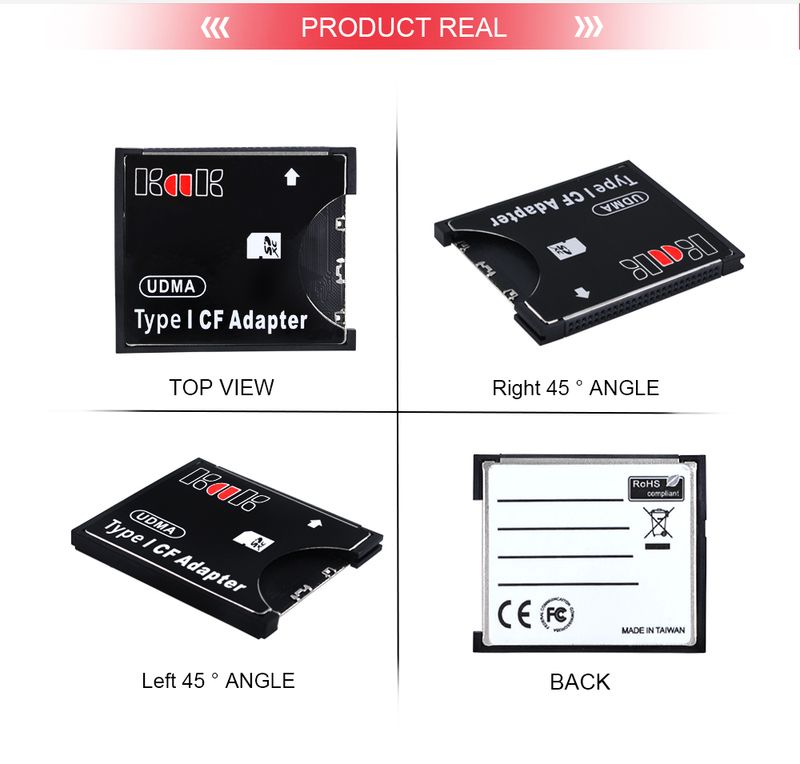 SDHC SDXC Standard Compact Flash Type I Converter SD To CF Adapter Card Reader Adaptor Up UDMA 128GB_voghion.com