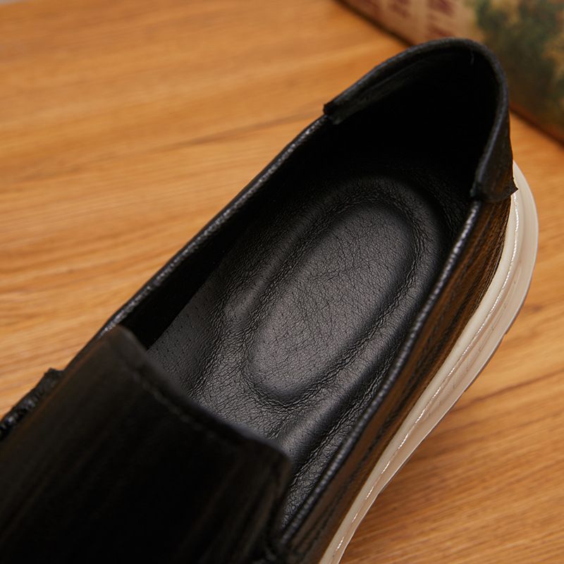 New set of foot comfortable bean shoes flat light breathable men's casual shoes_voghion.com