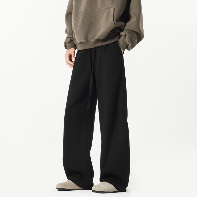 Retro High Street Cargo-broek voor heren - Oversized joggingbroek met rechte pijpen en patchworkdesign, streetwear-essentials voor een casual en stedelijke stijl_voghion.com