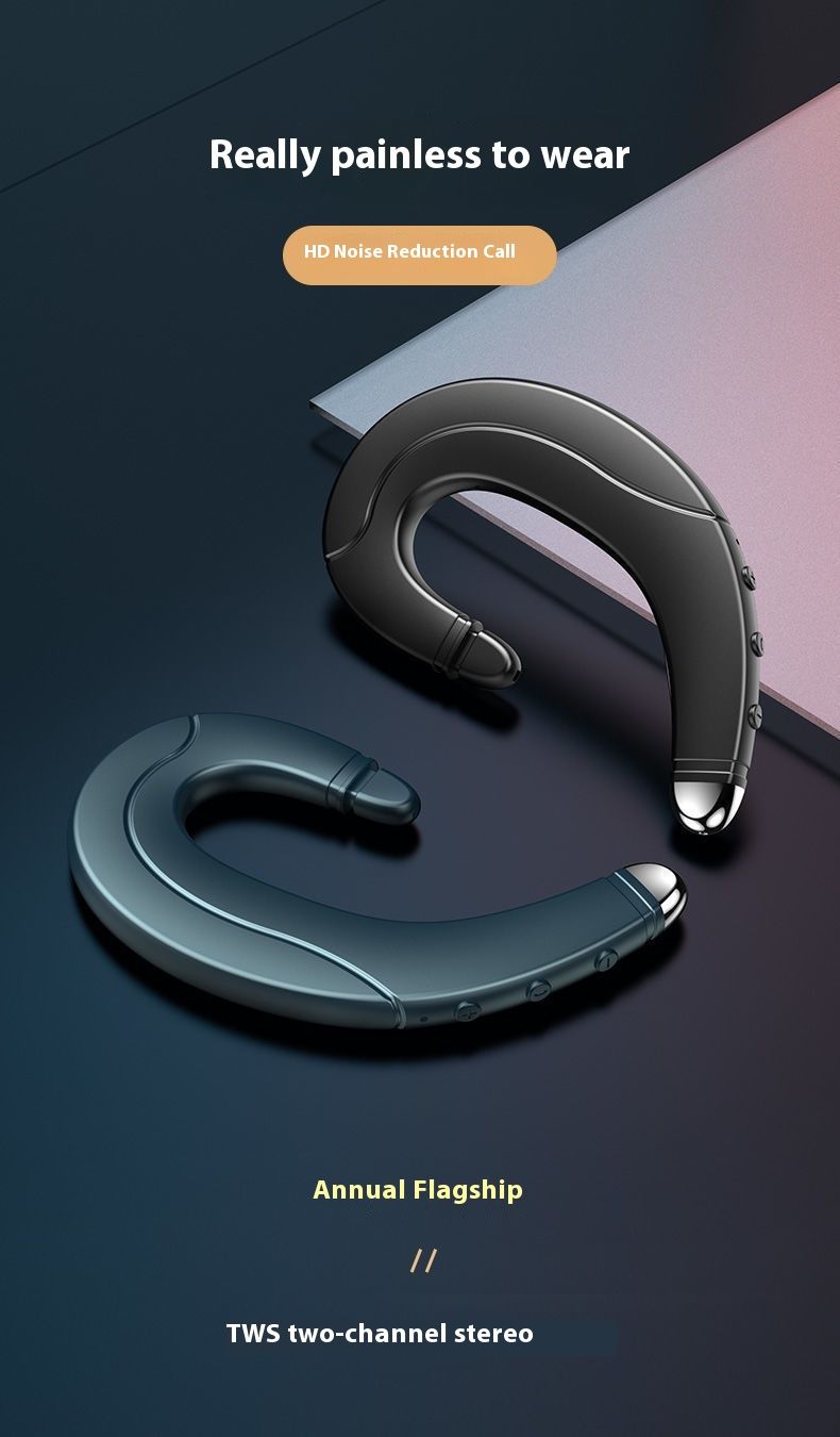 Bone Conduction Bluetooth Earphones Non-In-Ear Compatible With Ultra High Sound Quality_voghion.com