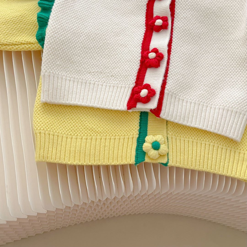 JINYONG Nuovo maglione per ragazze Cardigan lavorato a maglia Edizione coreana Girocollo Top per bambini di piccole e medie dimensioni Western_voghion.com