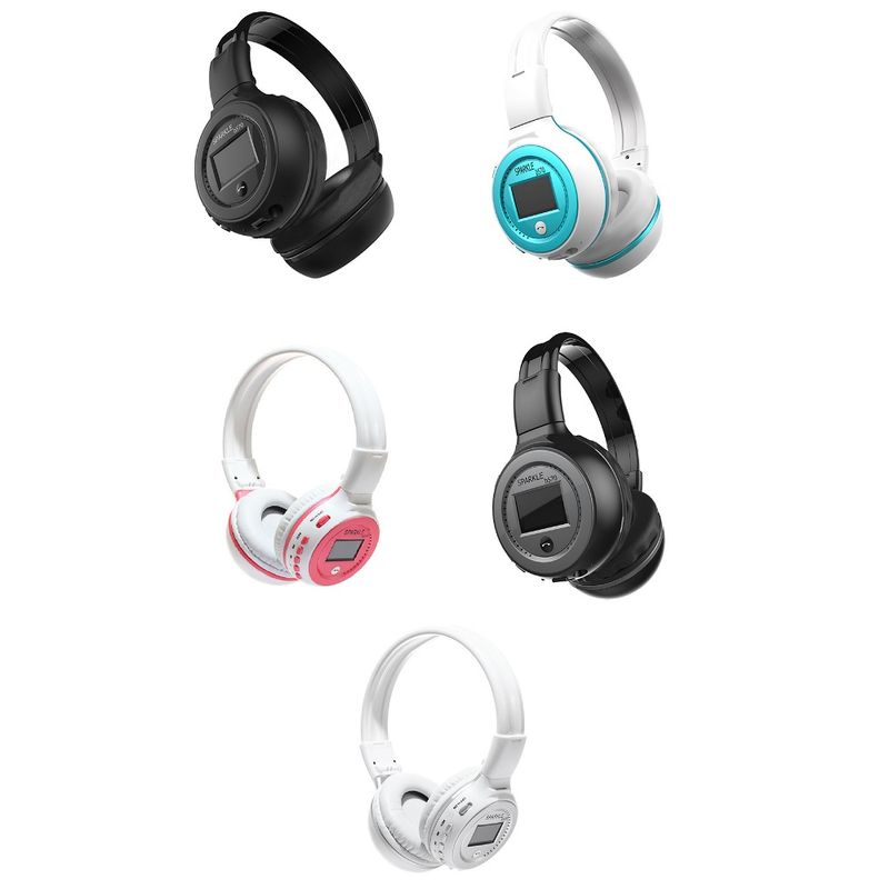 Cuffie wireless radio over-ear compatibili con Bluetooth, auricolari stereo per computer e telefono, supporto audio FM._voghion.com