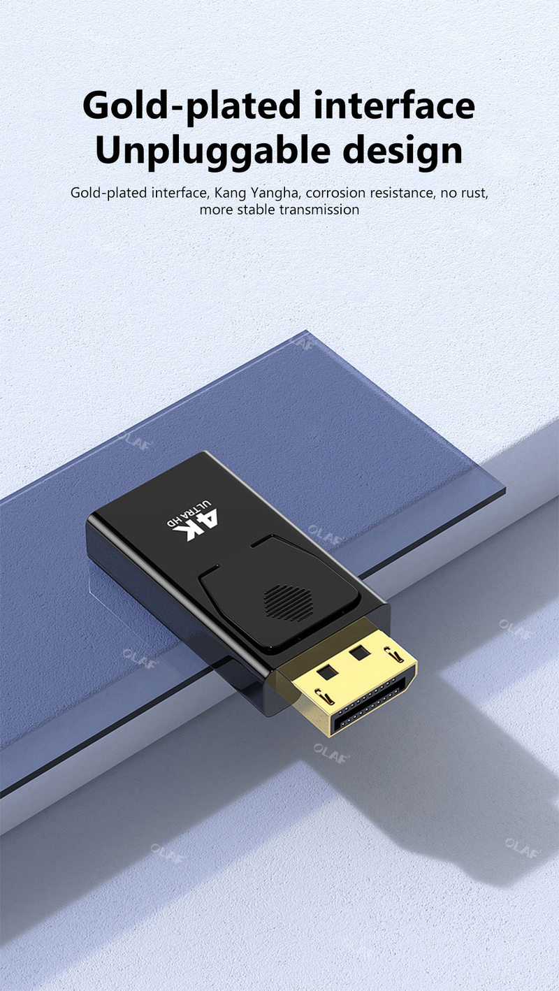HDMI DisplayPort to compatible adapter DP male/female HDMI compatible video and audio cable HD 4K1080P suitabl_voghion.com