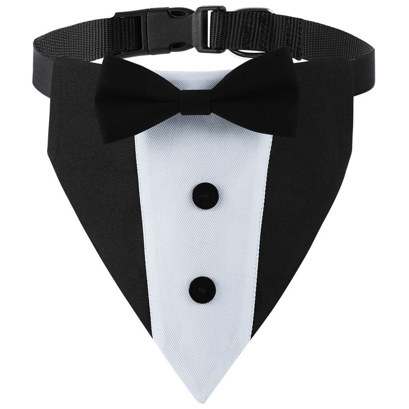 Tanpopo Pet Bib Large Dog Bow Tie Suit Triangle Scarf Apparel_voghion.com