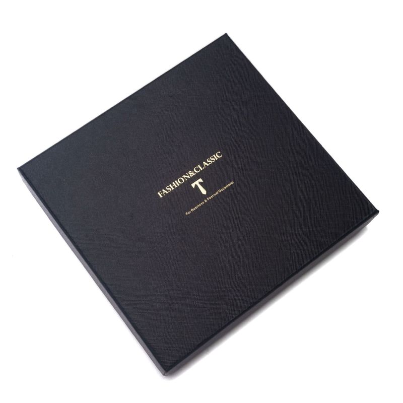 Set da uomo alla moda in tinta unita a righe con anacardi, confezione regalo da 6 pezzi, set con corsetto con fermacravatta e sciarpa quadrata_voghion.com