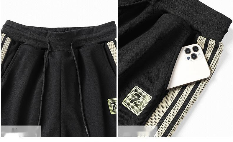 2023 Lente en herfst vrijetijdssportset voor heren, jas, legging, opstaande kraag, sportset met lange mouwen_voghion.com