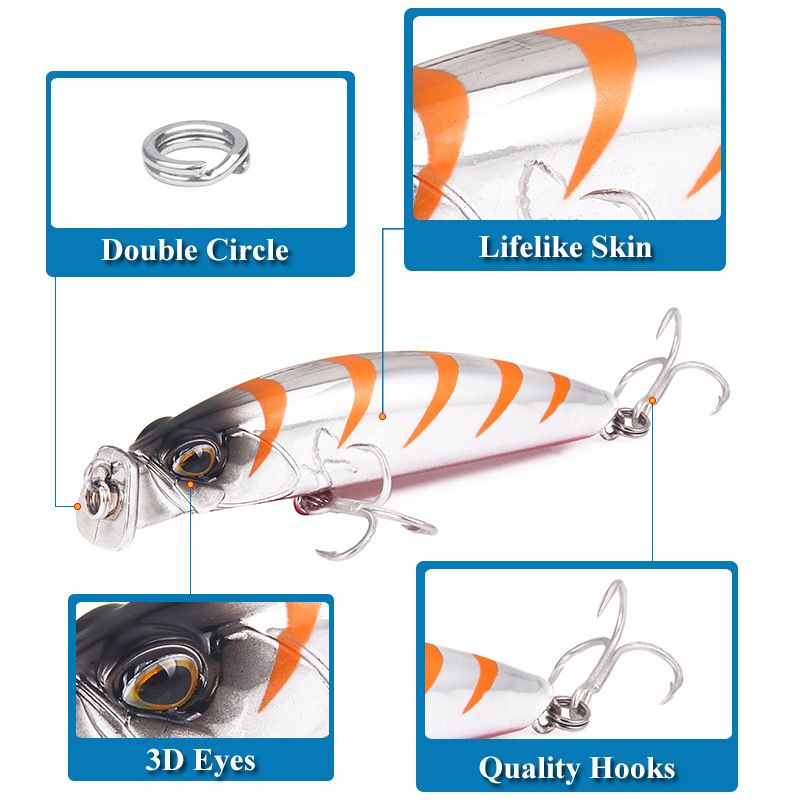 Nova isca artificial de 8 cm/10 g, isca dura de plástico, produtos de pesca_voghion.com
