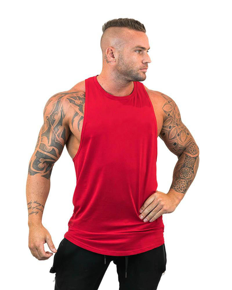 Canotta estiva da uomo per bodybuilding fitness sciolto a cuore canotta estiva senza maniche_voghion.com