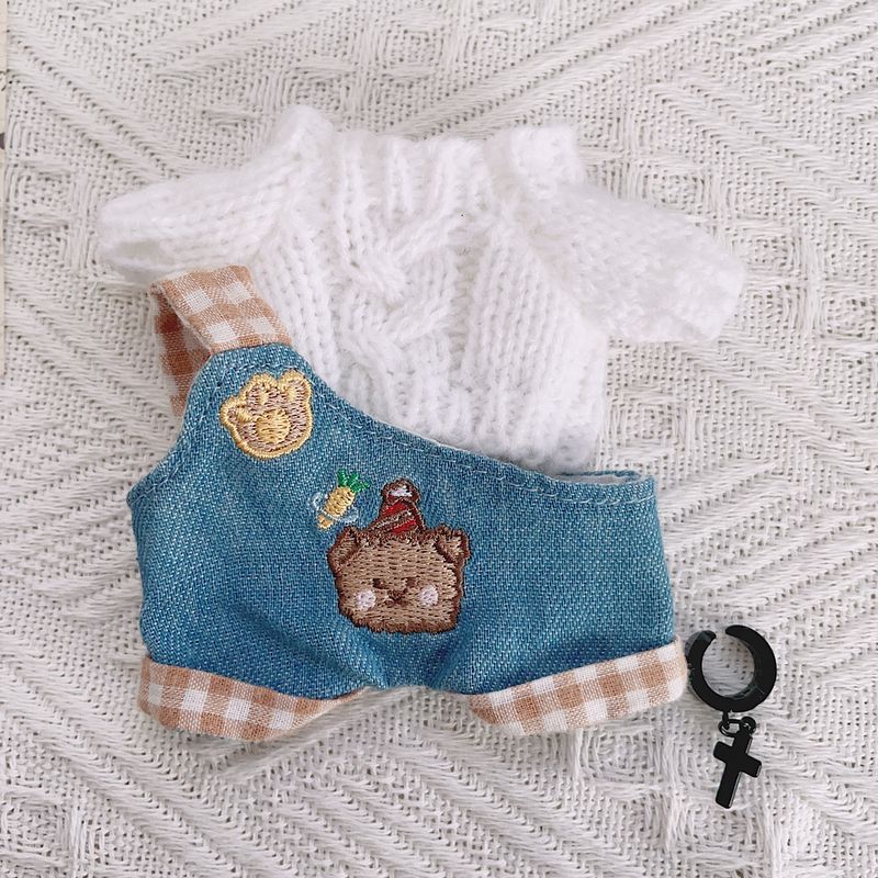 Doll Clothes 17cm LBB Doll Clothes Standing Sitting First Generation Second Generation Clothes 15cm Shirt 10cm Cotton Doll Clothes_voghion.com