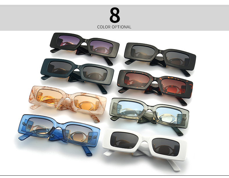 New Rectangle Sunglasses Women Men 2022 Vintage Fashion Square Female  Designer Black Sun glasses Male UV400 Eyewear_voghion.com