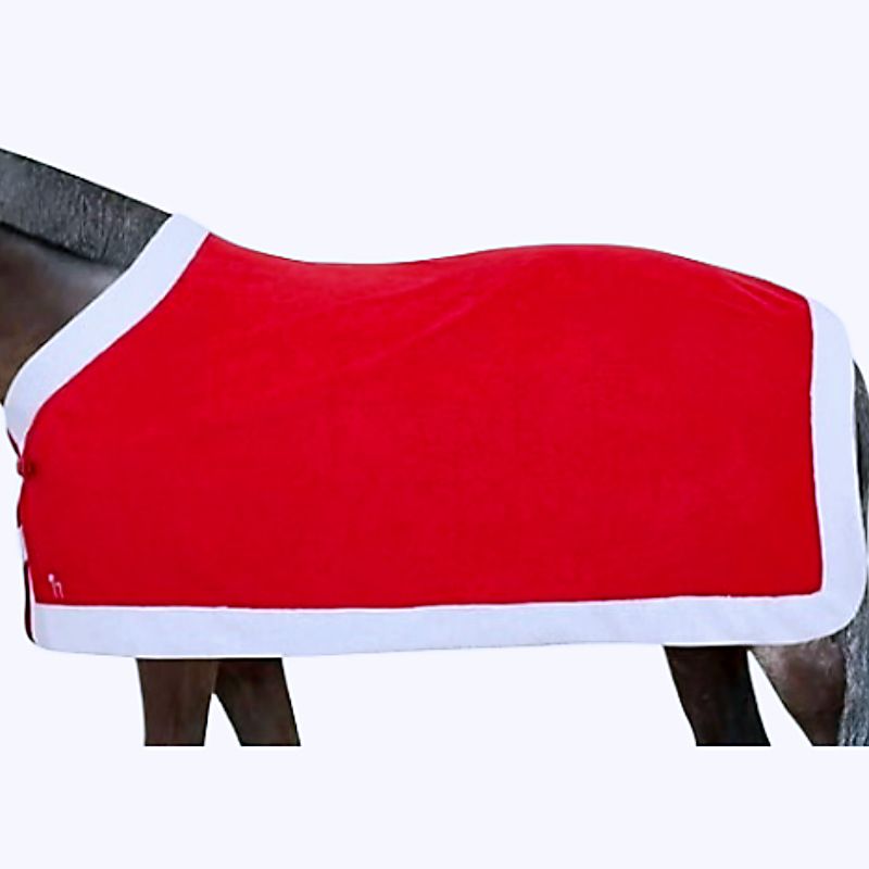 Jul nytår festlig hestehat rød hestevarmer poncho fortykket fest julehat dekoreret hat stor rød bold_voghion.com