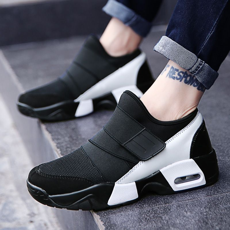 Herre Arbejdskomfortabelt Fodtøj Løbesko Sneakers Lærredsstof_voghion.com