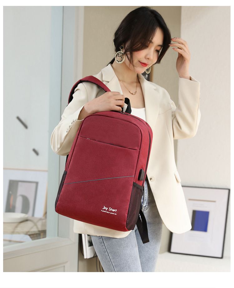 Large Capacity Backpack With USB Charging Port, Waterproof & Anti-Theft Design, 3-Piece Set For Men & Women - Durable Oxford Fabric,_voghion.com