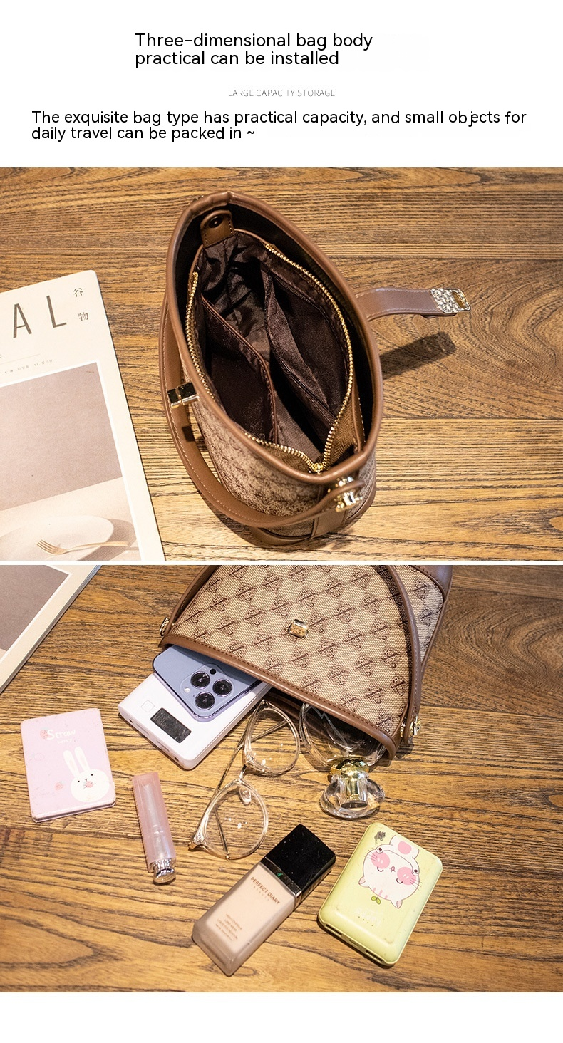 Nuovo Buono 2023 Borsa a secchiello semplice da donna Borsa quadrata piccola portatile di alta qualità leggera di lusso Borsa a tracolla monospalla retrò_voghion.com