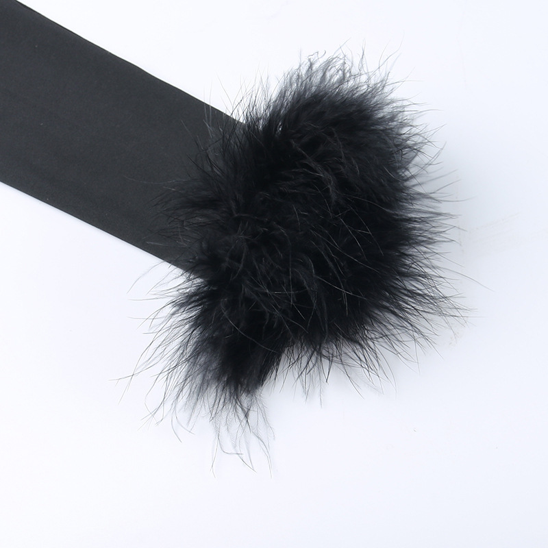 Combinaisons à manches longues en fourrure pour femmes, asymétrique épaule dénudée, hauts à manches longues pour filles, femmes_voghion.com