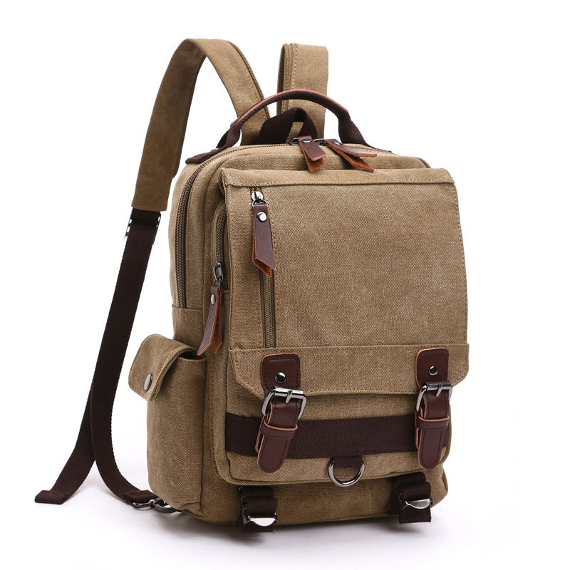 Zaino in tela alla moda, zaino diagonale da viaggio all'aperto, adatto per uomini e donne, borsa a tracolla, zaino_voghion.com