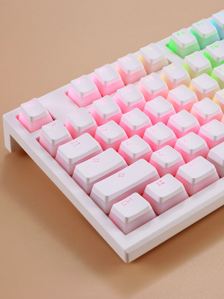 Karın OEM PBT Çift Katmanlı Sütlü Muhallebi Pudingi Şeffaf Tuş Takımı_voghion.com