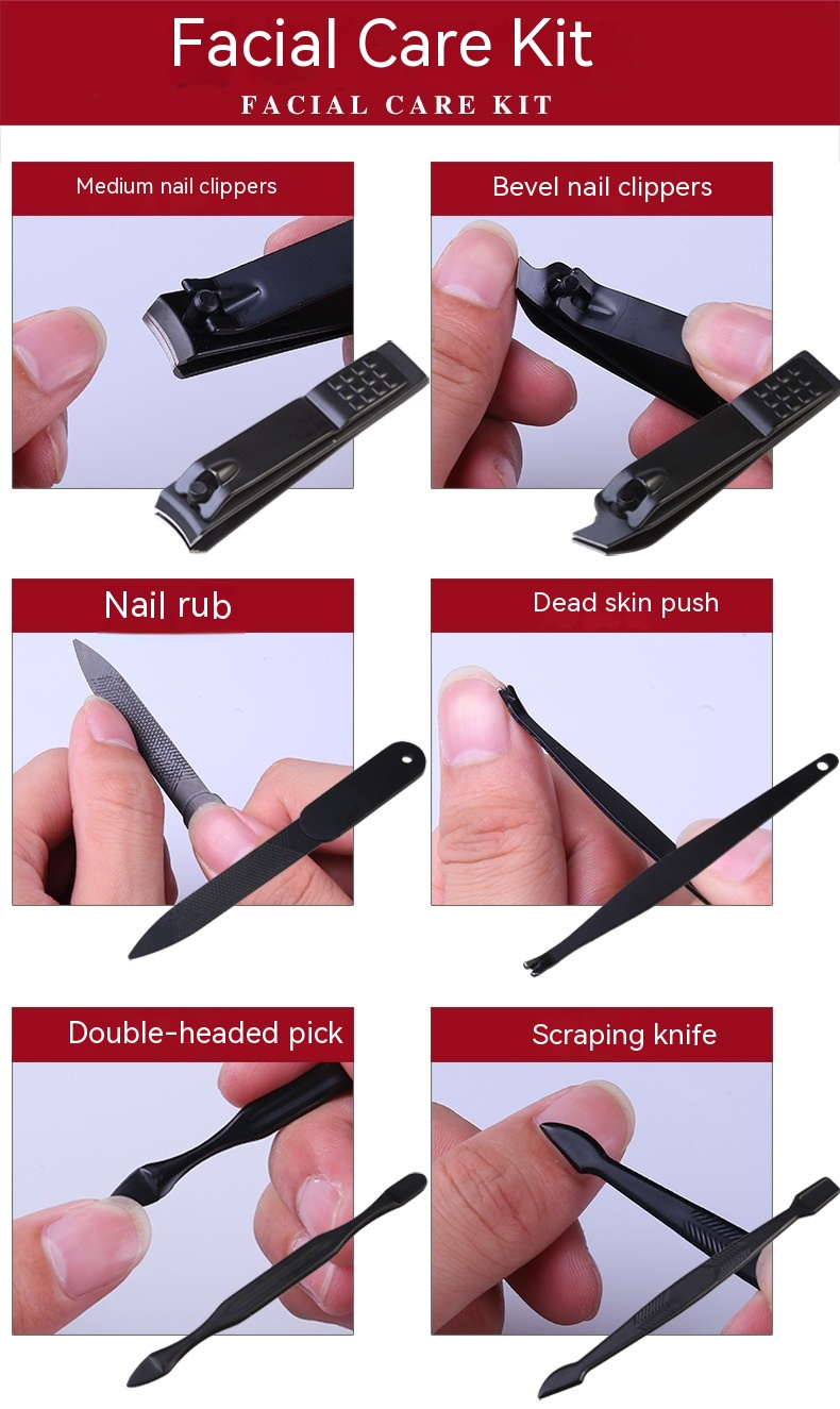 Trimming Knife Set, Household Stainless Steel Ear Spoon, Pliers, Repair Tools, Foot and Nail Clips, Single German_voghion.com