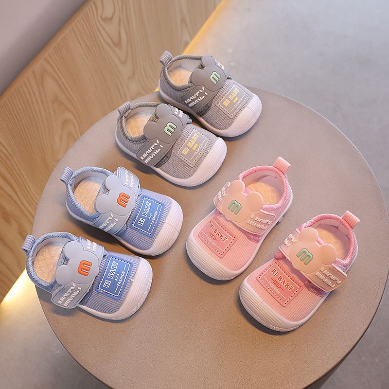Jarní a podzimní látkové boty pro chlapce a dívky ve věku 0-2 let, dětské boty pro batolata s kreslenými motivy, měkké podrážky, dětské boty pro miminka_voghion.com