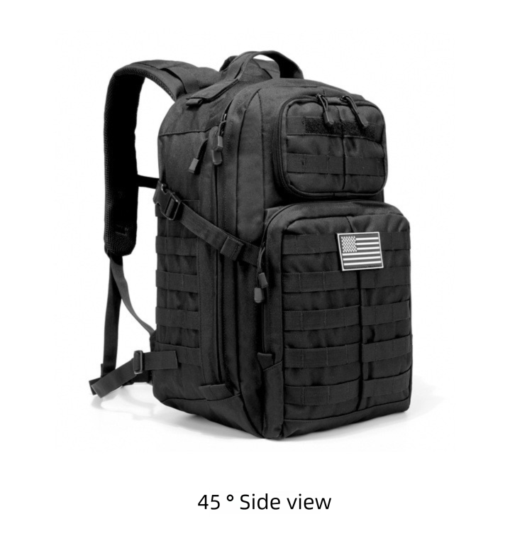 Outdoor Sports Doppelter multifunktionaler Polyester-Bergsteiger-Militär-Camouflage-Taktikrucksack_voghion.com