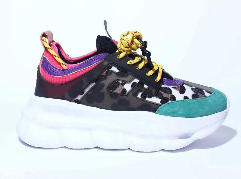 2025 Chain Casual Sneakers Dad Thick Sole Height Increasing Unisex Shoes_voghion.com