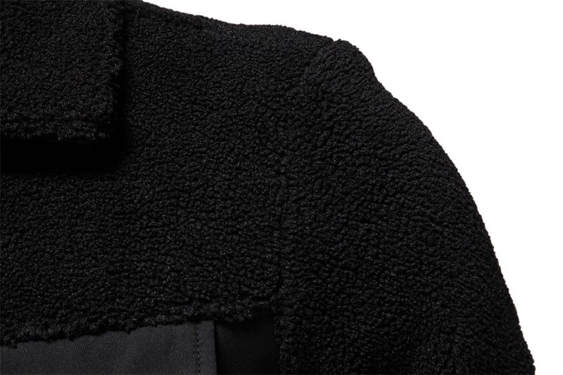 "Herren Patchwork Lammwolljacke – Herbst- & Wintermantel in europäischer Größe mit lässigem Cross-Border-Style (Schwarz/Khaki/Grün/Dunkelblau, S-XXL)"_voghion.com