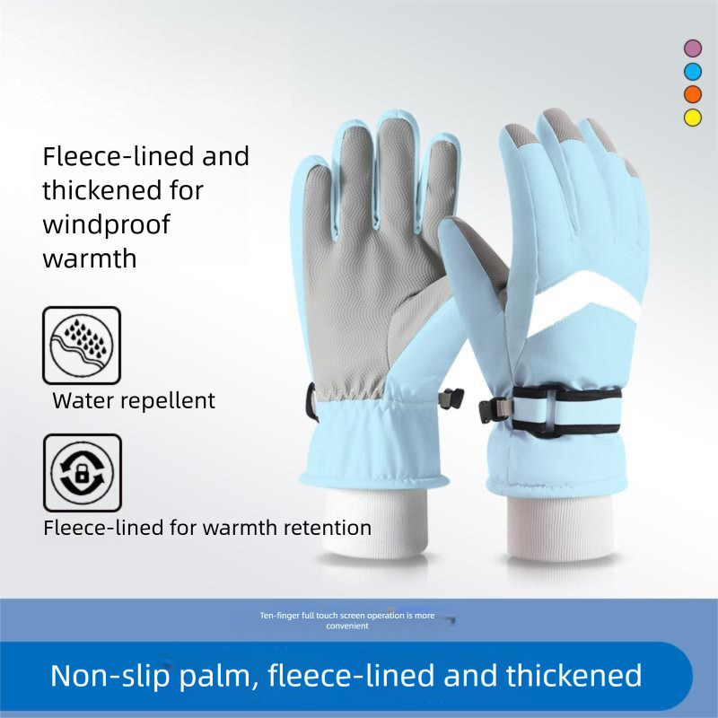 Erwachsene Ski Fleece-gefütterte warme neue Winter Radfahren Reiten Outdoor Männer und Frauen Touchscreen Handschuhe_voghion.com