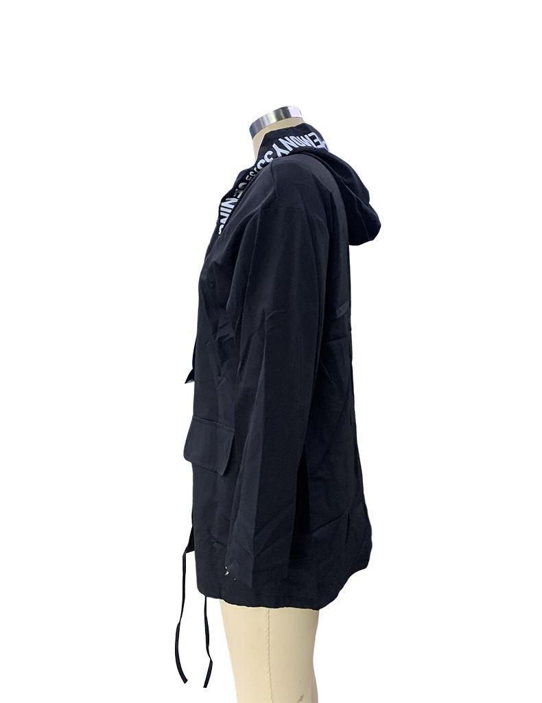 Lässiger Windbreaker mit Kapuze für Damen – Leichte, regenfeste Jacke (Grau/Schwarz/Armeegrün, S-XL)_voghion.com