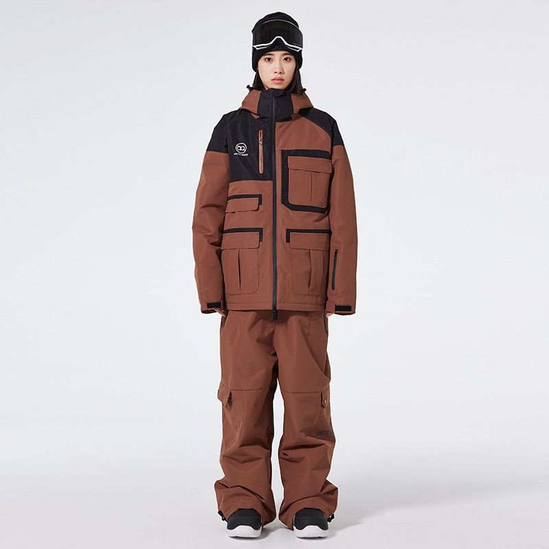001 ARCTIC KING Completo da Snowboard per Uomo e Donna Giacca e Pantaloni da Sci Impermeabili e Caldi Invernali Stile Transfrontaliero_voghion.com