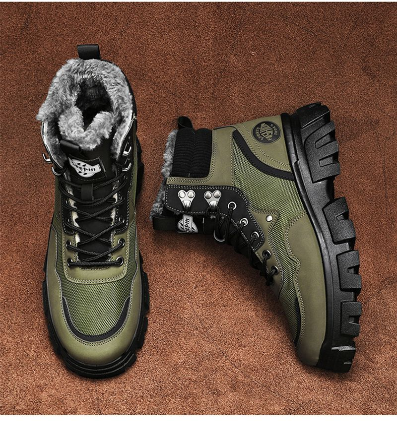 Herfst- en winternieuwe hoge katoenen herenschoenen met suède platform Martin Mid-tube mode-laarzen_voghion.com