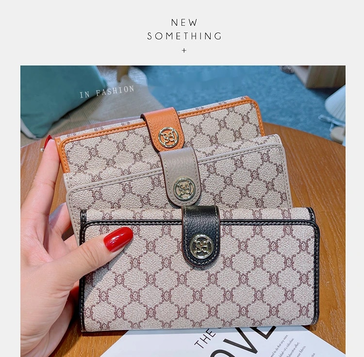 Nuovo portafoglio lungo per telefoni cellulari da donna, portafoglio piccolo borsa all-in-one con più scomparti per carte, portafoglio in pelle di grande capacità, portafoglio in pelle_voghion.com