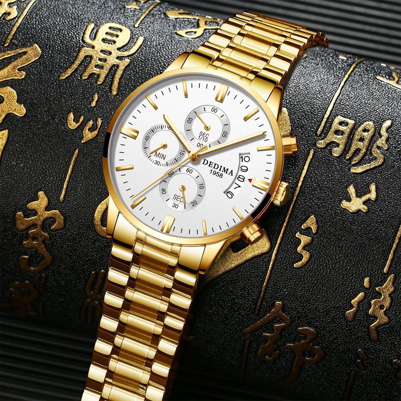 New Men's Fashion Wat Calendar Waterproof Six-Pin Multi-Function Ultra-Thin Mesh Strap Casual Fully Automatic_voghion.com