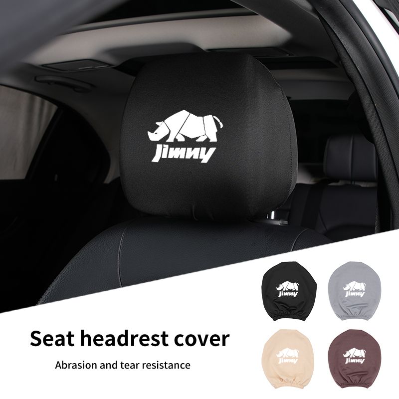 Car Black Seat Cover Headgear Headrest Covers Decoration For Suzuki Grand Vitara SX4 Swift Jimny Kizashi Liana X-Lander_voghion.com