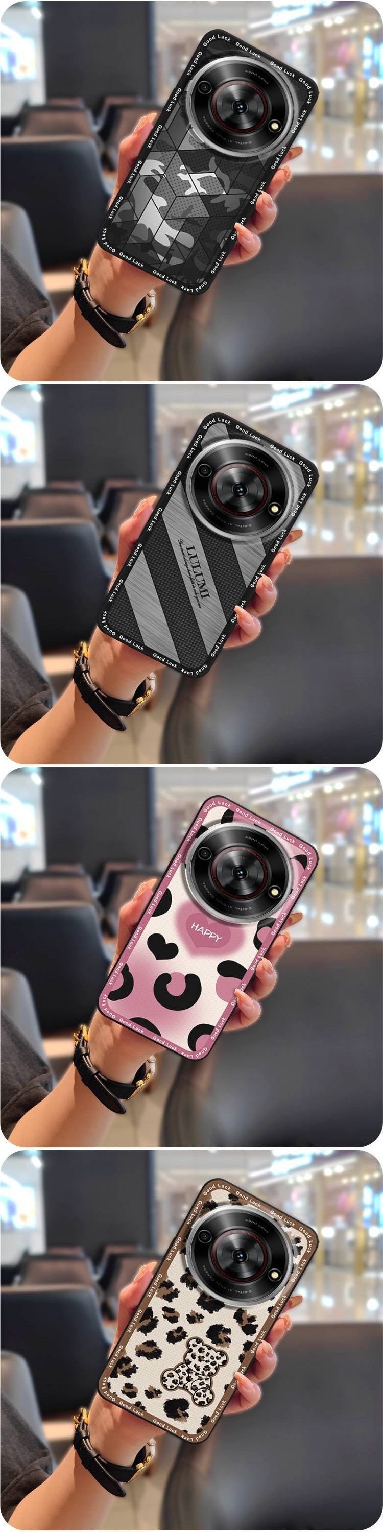 Custodia per telefono TechGlobe adatta per ZTE A75 5G/Nubia Little Bull/Focus 5G, per uomo e donna, in silicone a tinta unita con dissipazione del calore_voghion.com