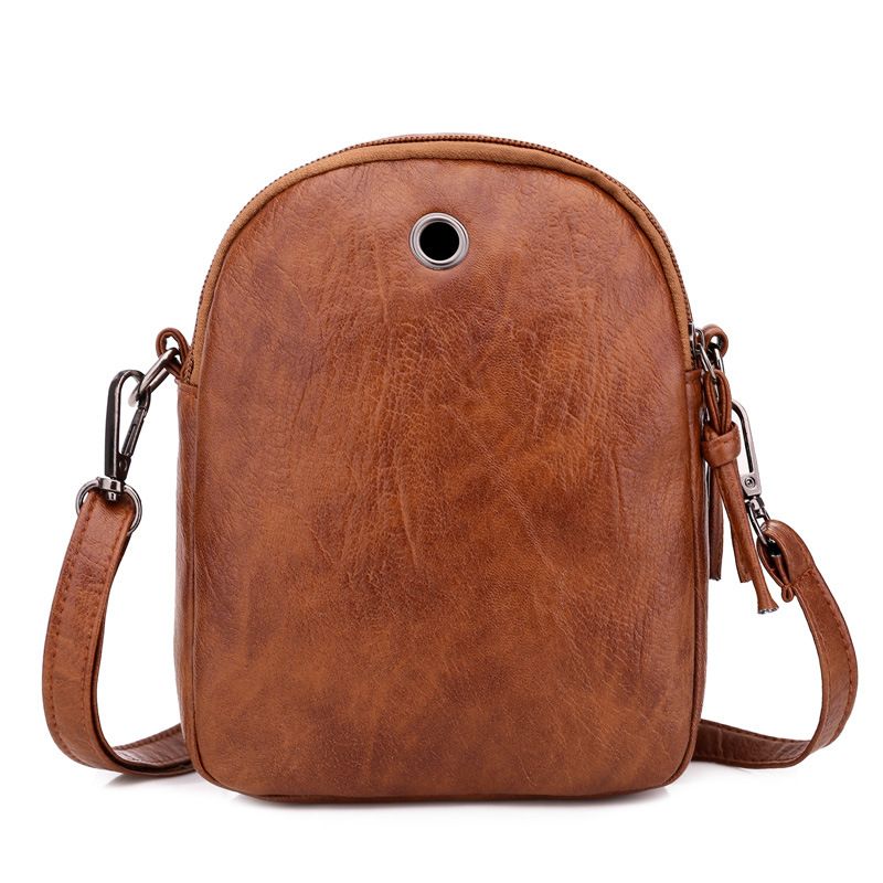 Borsa a tracolla da donna, piccola nuova texture in morbida pelle, spalla singola, ricamo trapuntato, elegante portacellulare multistrato_voghion.com