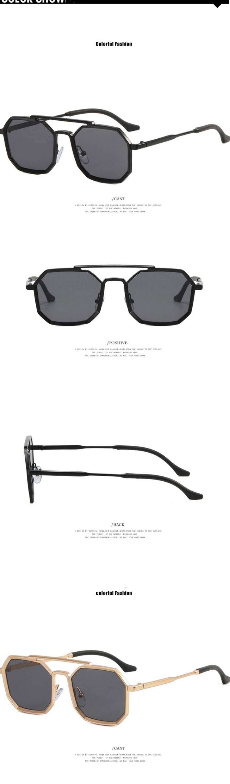 Yoovos Polygon Sunglasses Men 2022 Vintage Men Sunglasses Retro Showing Face Small Shades Glasses Rectangle Gafas De Sol_voghion.com