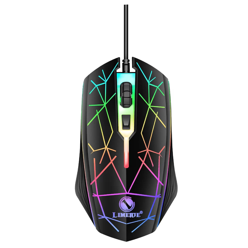 Wired Gaming Mechanical Mice USB Luminous Light Adjustable Optical Gamer Mouse for PC Computer Game_voghion.com