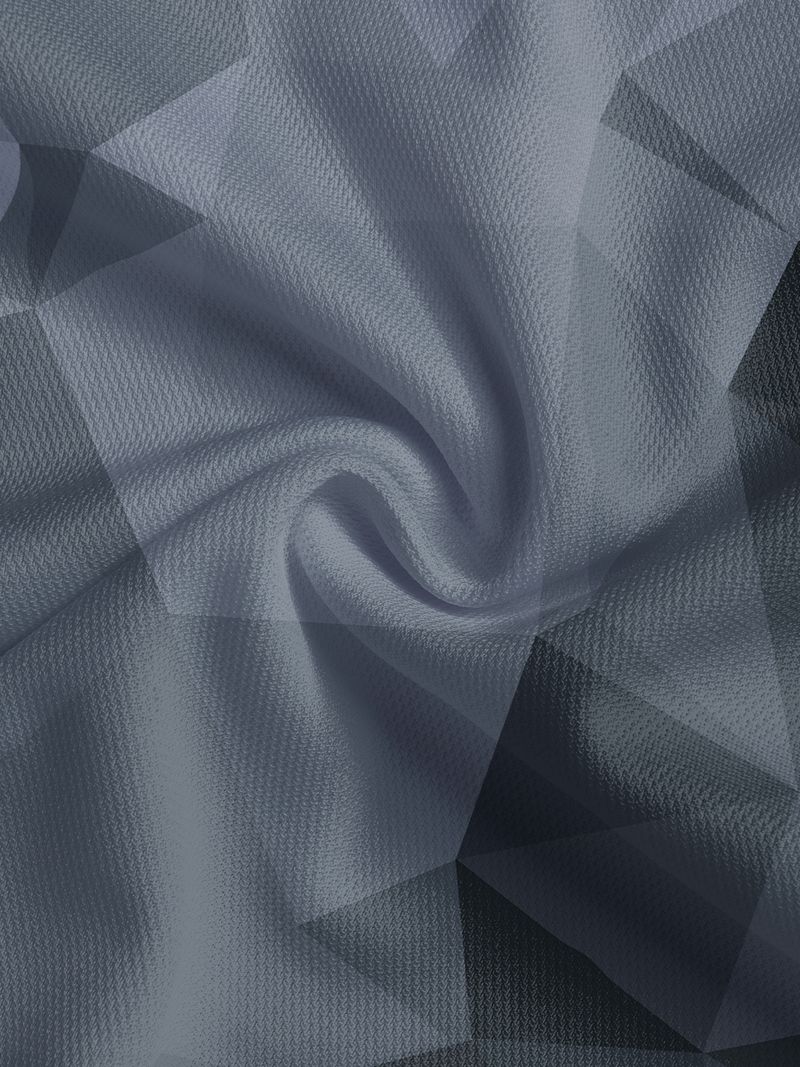 2025 Herren Neues unregelmäßiges geometrisches Business Casual Poloshirt Sommer Kurzarm-T-Shirt_voghion.com