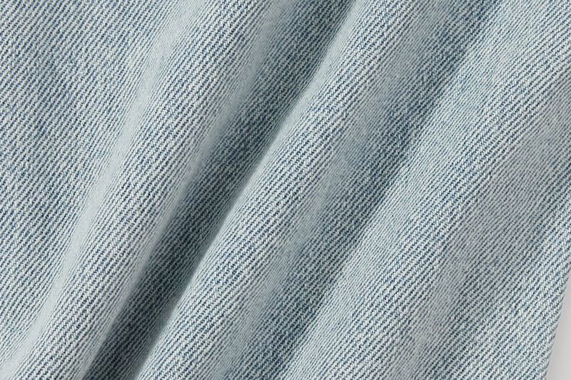 Calça jeans masculina com bainha azul e borlas, estilo high street, lavada, retrô, flare, cleanfit_voghion.com