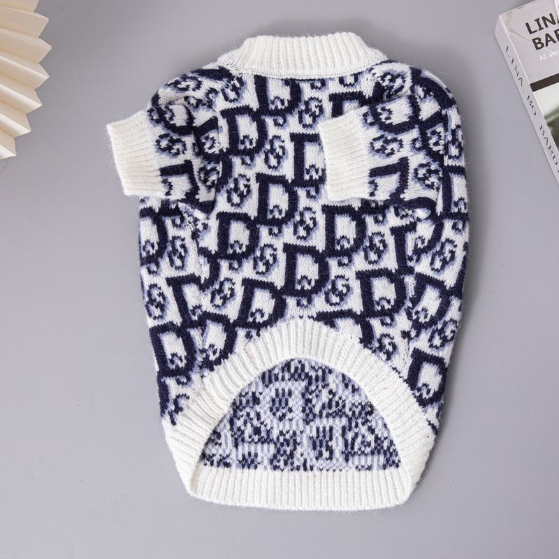 New Autumn And Winter Luxury Pet Sweater High Elastic Double Layer Warm Corgi Dachshund Dog Clothes_voghion.com